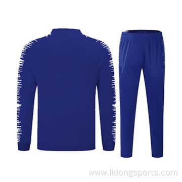 latest new design sublimated bright blue tracksuit custom